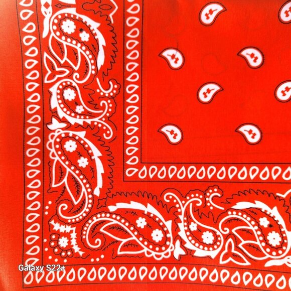 Green Yellow Orange Colorful Bandanas 21x21 Inch Square Western Style Scarves Se - Picture 4 of 10